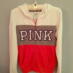 PINK zip up hoodie